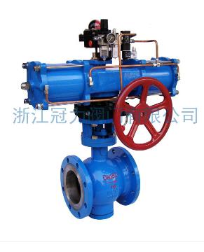 法蘭式V型球閥合流、分流、及流向自由的切換！
